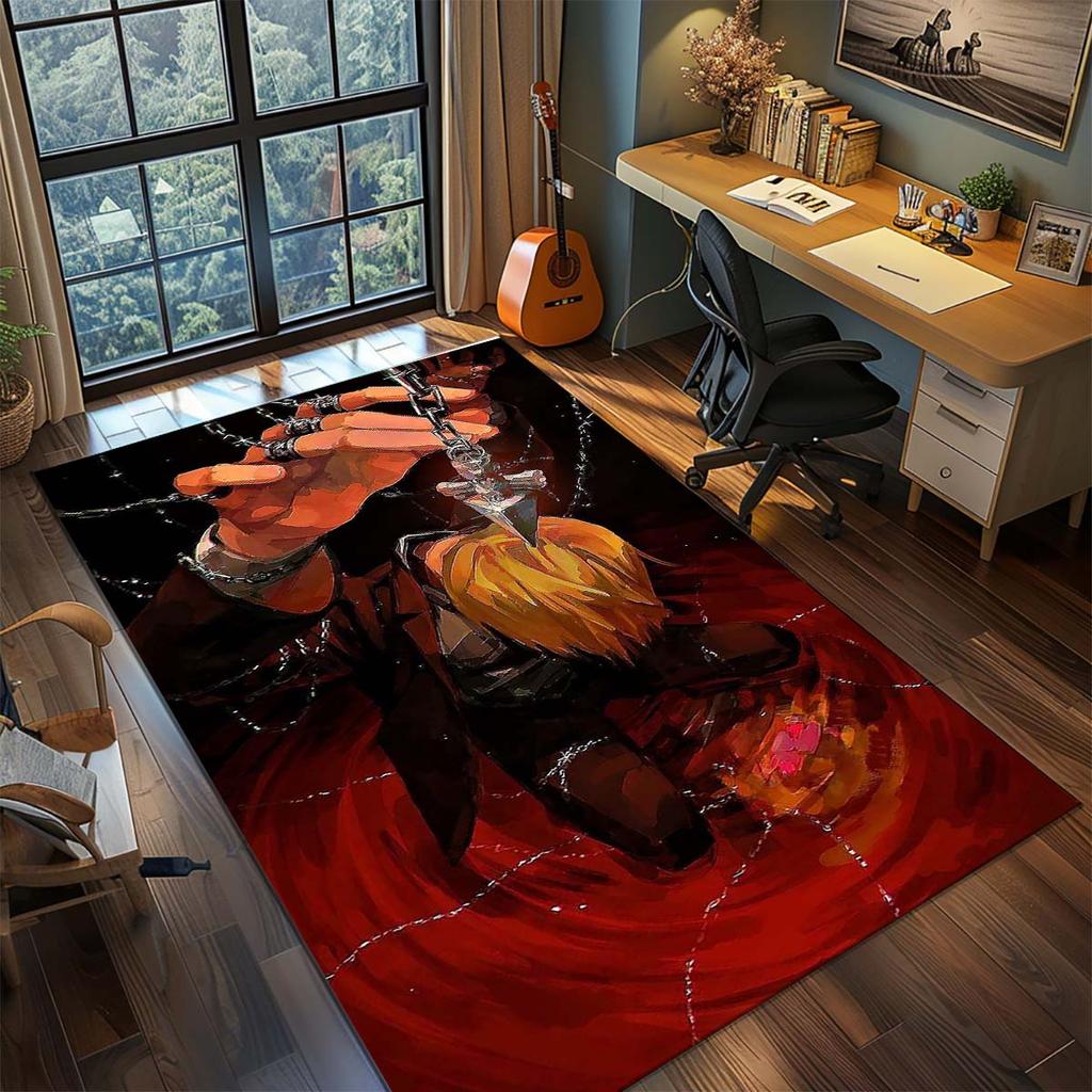 Hunter X Hunter Anime Rug Carpet Large Area Rug Non Slip Washable Floor Mat Gamer Room Bedroom Home Decor -QJY