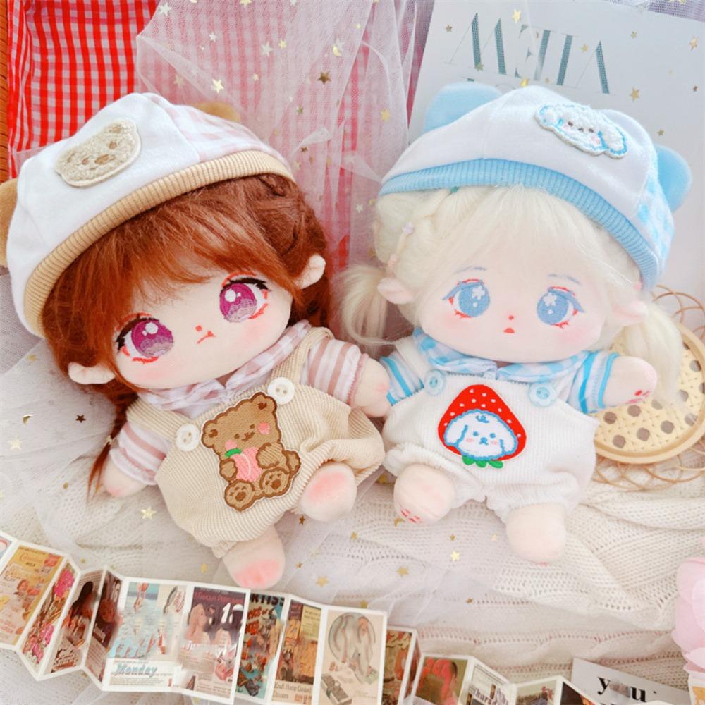 Strap Pants Cotton Doll Suit Dress Up Plush Dolls Clothes Cotton Doll Clothes Set  Children's Gift