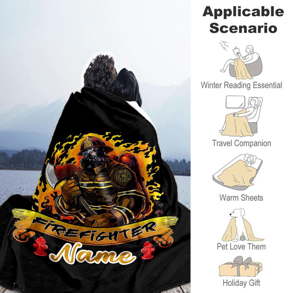 Theme Customize Your Name Blanket Multi-purpose Personalized Blanket Durable Comfort Great for Couch Chair Living Room Office Chair