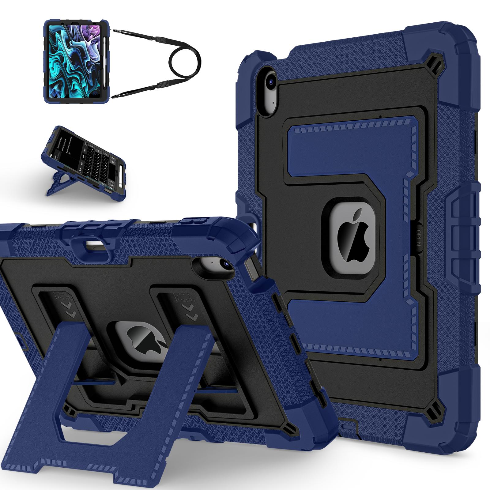 

Larger Stand Case Universal for IPad Air 11 2025 M3 2024 M2 Air 4 5 10.9 3-Layers Protection Hybrid Cover with Shoulder Strap iPad Air11 2025 2024