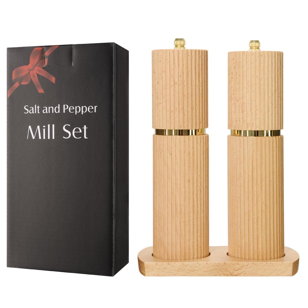 Manual Wooden Pepper Grinder Adjustable Coarseness Spice Sea Salt Mill Utensils