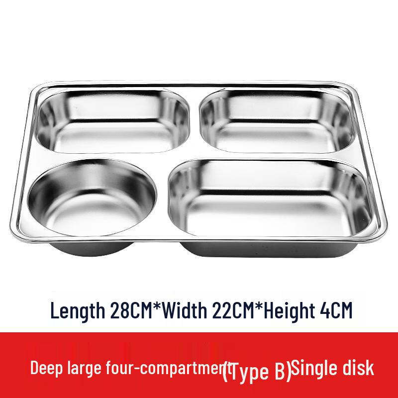 

Stainless Steel Divided Dining Plate