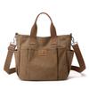Plátěná crossbody taška velké kapacity v korejském stylu pro ženy - Trendy móda 2025