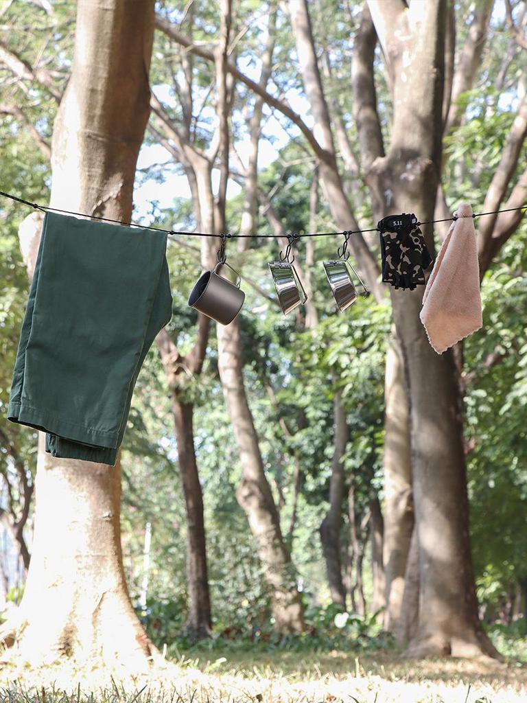 Reflective Windproof Outdoor Clothesline - 3M Adjustable Portable Rope for Hanging Objects