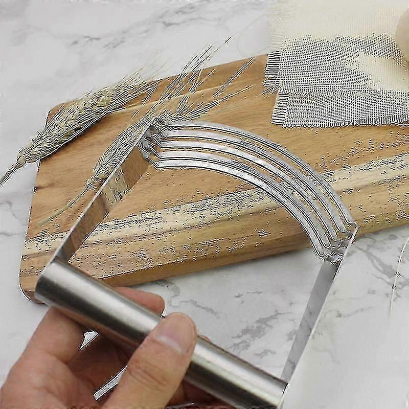 Dough Scraper/cutter/chopper Set Stainless Steel Powder Blender Pastry Cutter With Measuring Scale yu
