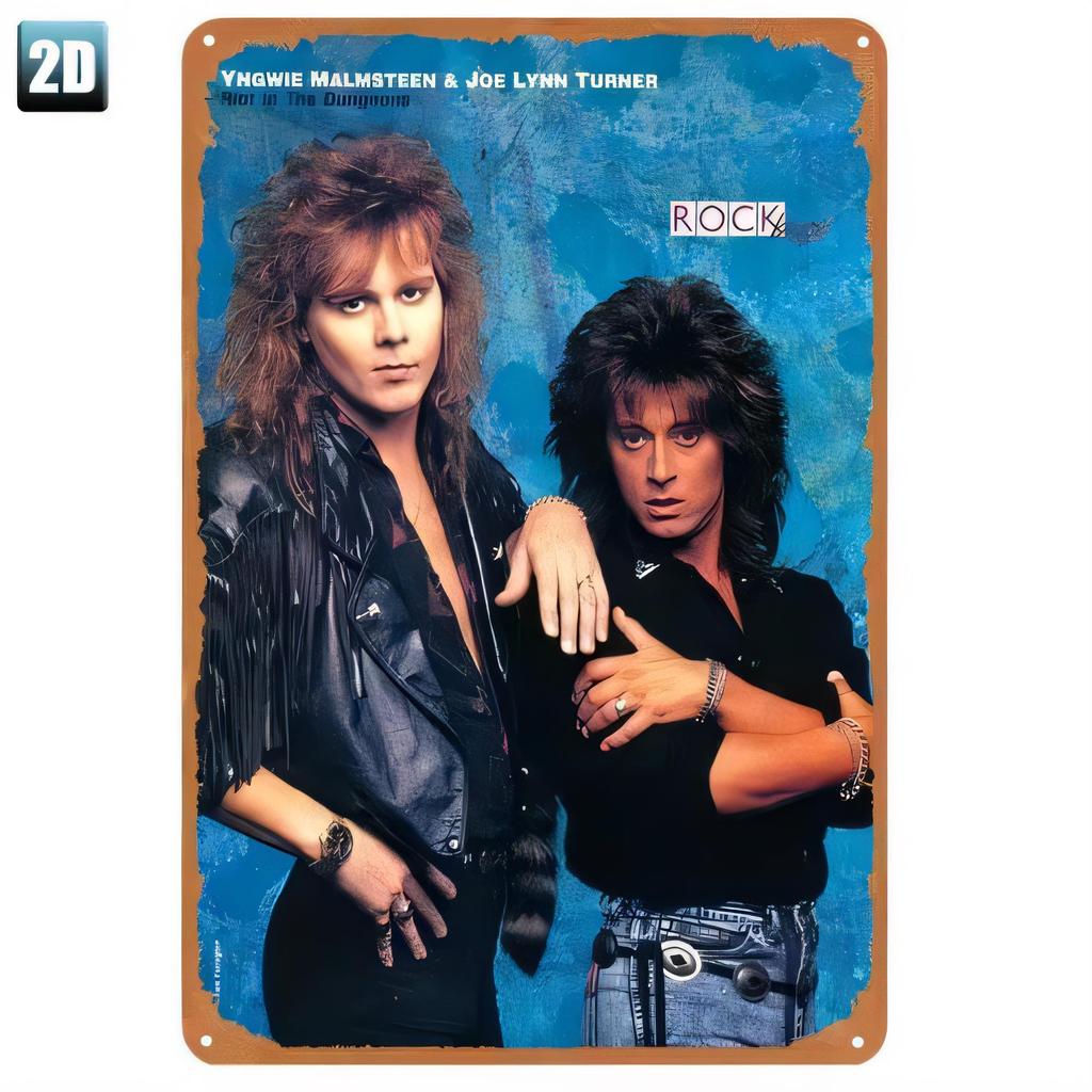 Tin Sign Rock Band Retro Metal Poster for Wall Decor Vintage D Printed Rustic Iron Plaque Rock Music Couple Artwork Bar Pub