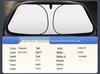 Foldable Titanium Silver Car Sunshade with Heat Insulation and UV Protection