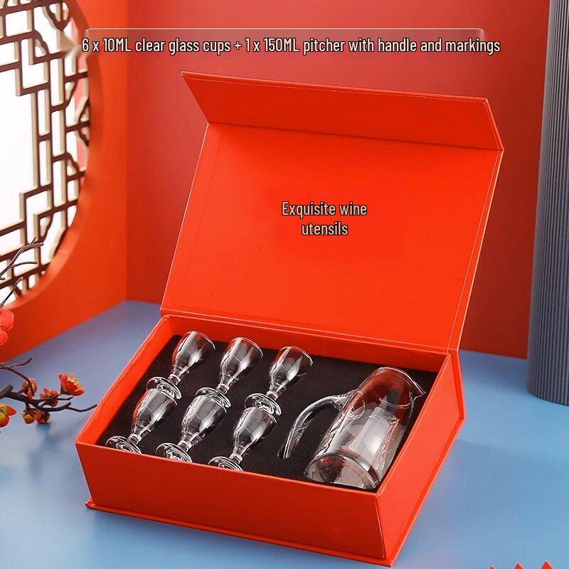 Thickened Clear Glass Stemmed Shot Glass