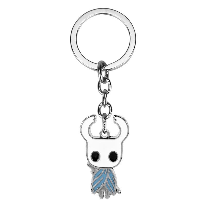 

Hollow Knight Протагонист Гвоздь Брелок Ожерелье и Металлическая Брошь Набор Individual opp bag packaging