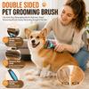 Double Sided Pet Grooming Brush Cat And Dog Hair Comb Stainless Steel Grooming Brush For Removing Pet Hair Tangles