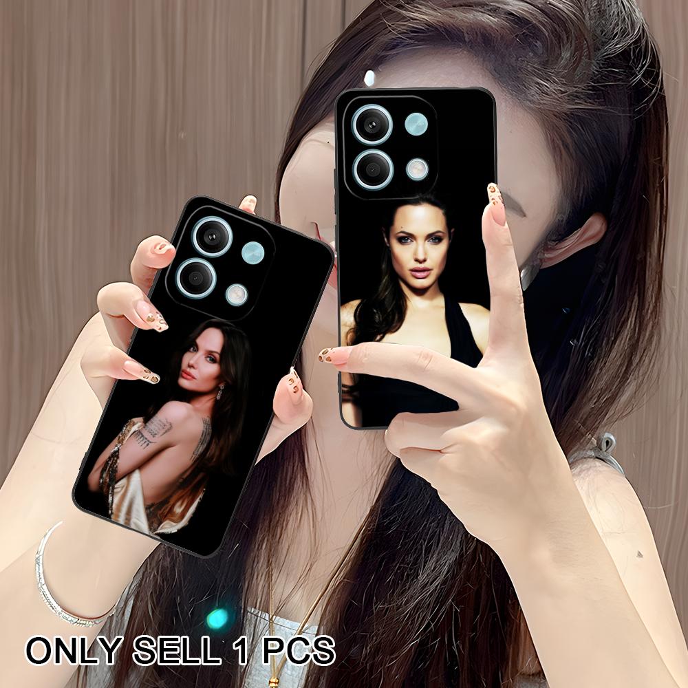 Angel Jolie Matte TPU Mobile Phone Case for POCO F8 F7 F6 F5 F4 F3 F2 Pro GT C75 C71 C65 C61 C40 Pro Ultra Colorful Cover