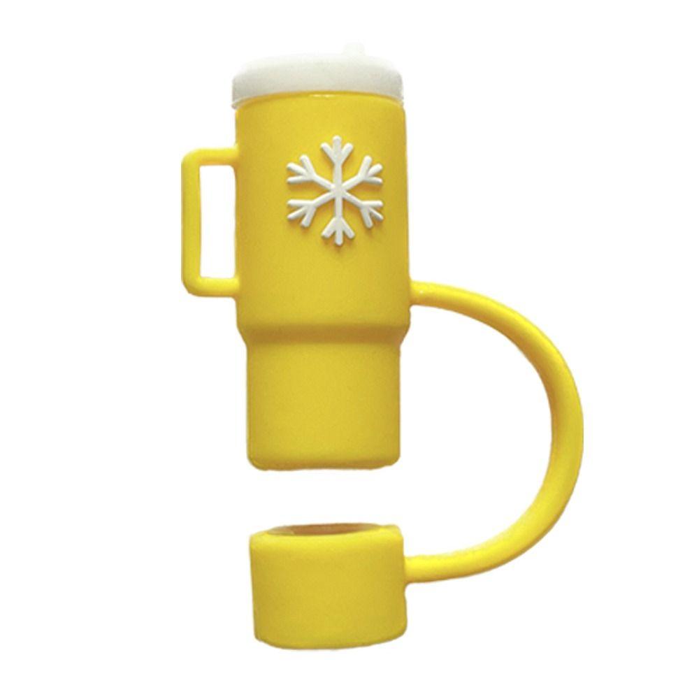 Splash Proof Silicone Straw Tips Cover Airtight Dust-Proof Straw Caps for Stanleys Bar