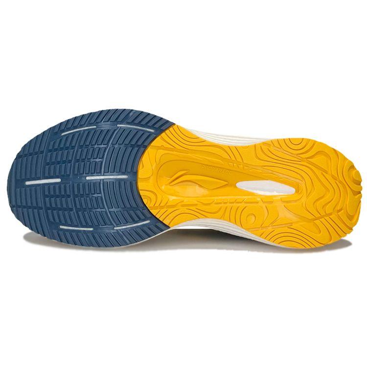 Li Ning Yue Ying Breathable Rebound Low-Top Running Shoes Men Sneakers White Blue Yellow ARHS035-1