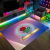 Blackburn Rovers Football Design Crystal Velvet Carpet Cozy Non?Slip Printed Rug For Bedroom Living Room Entrance
