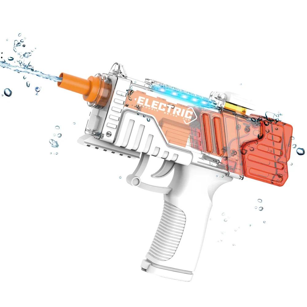

Электрический водяной пистолет, Игрушка-водный пистолет, Автоматический водяной пистолет-бластер с дальностью до 32 футов, Игрушка для игры в стрелялки на вечеринке у бассейна на открытом воздухе