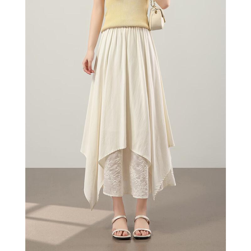 TERRE BLEUE Кружевная Пэчворк Юбка Миди А-силуэта F