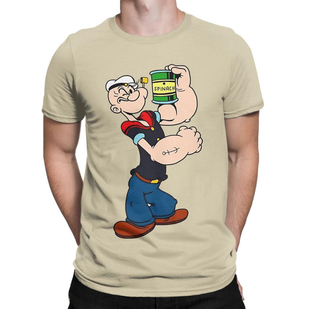 pPopeye poster Novelty 100 Cotton TShirt pPopeye Tees Tops For Unisex