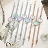Light Luxury Bracelet Watch, High-End Fritillary Plate Quartz Watch, Women'S Small Stainless Steel With Waterproof Watch