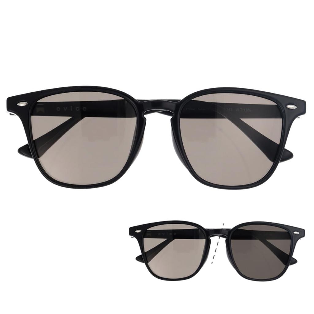 Fujita Optical evais Polarized Wellington Sunglasses, Photochromic, UV400 Protection, Ultra-Lightweight TR90 Lenses, for Driving, Fishing, Men and