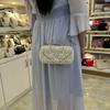 Pearl dinner bag with cheongsam handbag, evening dress with diamonds, women's fashion temperament handbag, banquet handbag