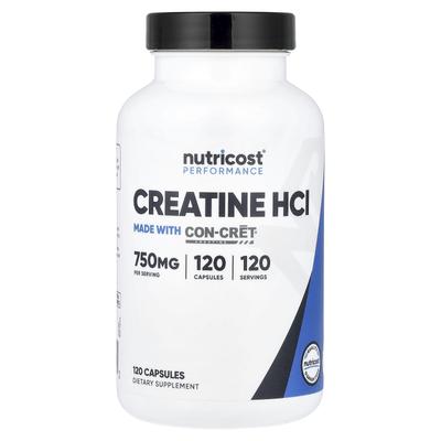 Athletic Performance, Creatine HCl, 750mg, 120 Capsules