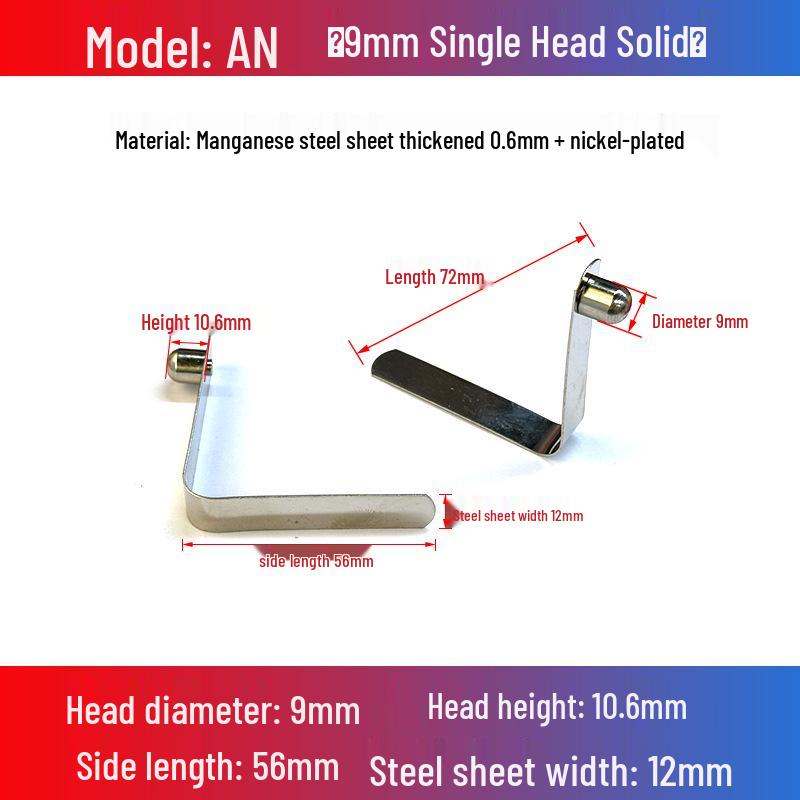 V-Shaped Spring Clip Buckle for Telescopic Tube and Tent Stroller Positioning