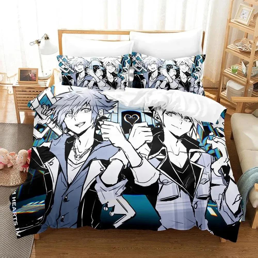 

3D Anime The World Ends with You Neku Sakuraba Bedding Set Duvet Cover Bed Set Quilt Cover Pillowcase Comforter king Queen Size EU Single 135x200cm