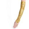 Glitters Fingerless Halloween Gloves Cosplay Party Wear Practical Polyester Fabric Role Play Stage Accessory