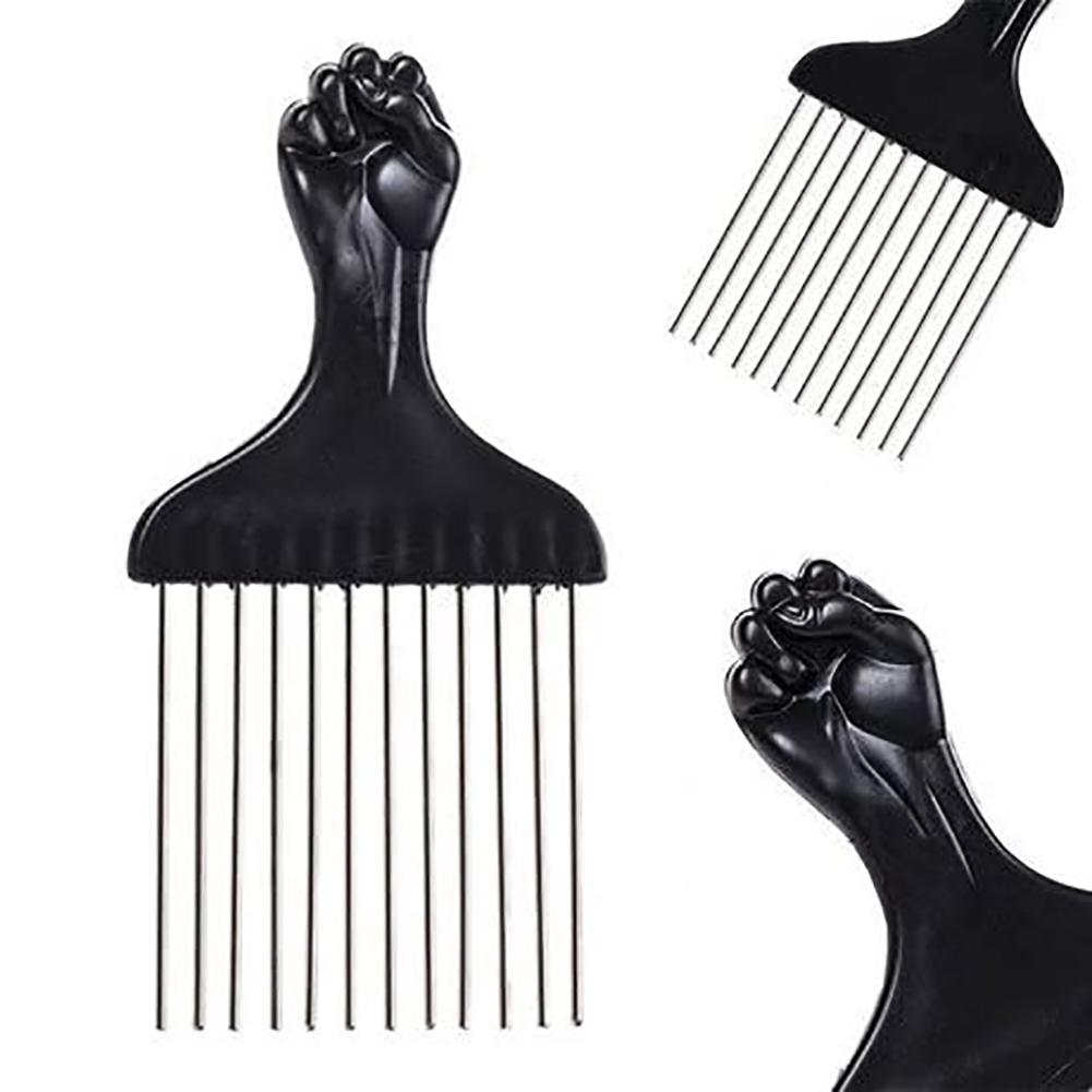 Afro Hair Comb Insert Hair Curly Brush Fork Plastic Hair Pick Comb Anti static Hairstyling Tool