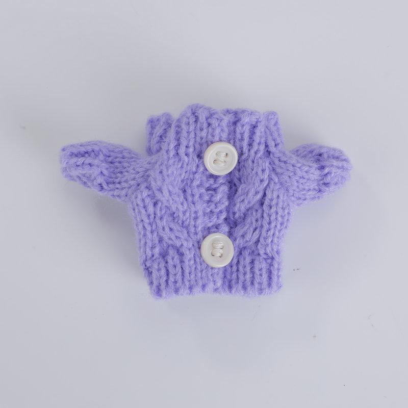 

Милая мини-плюшевая кукольная одежда, наряд, аксессуары для кукол Labubu, свитер для самостоятельного изготовления fit 17cm Labubu Doll