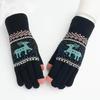 Korean Style Winter Touchscreen Knitted Gloves - Cute, Warm, Cold-Proof for Female Students & Cycling