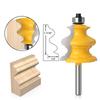 1PC Handrail Architectural Moulding Router Bit Woodworking Milling Cutter for Wood Bit Face Mill Tool - 6mm 1/4 8mm 1/2 12mm Shank