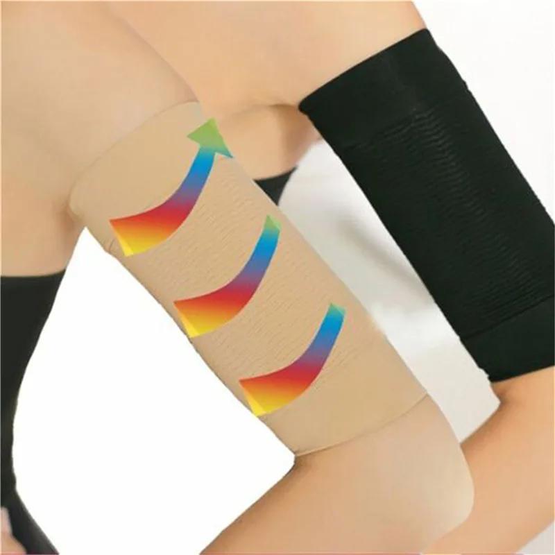 1 paio di Maniche a Compressione Elastiche da Donna, Maniche Modellanti, Dimagranti, Per la Perdita di Peso, Massaggiatore per Gomiti, Fasciatura per Braccia Protezione Solare