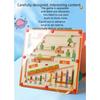 Wooden Magnetic Maze Puzzles Game for Children Color and Number Pen Moving Ball Learning Education Montessori Toys Gift for Kids