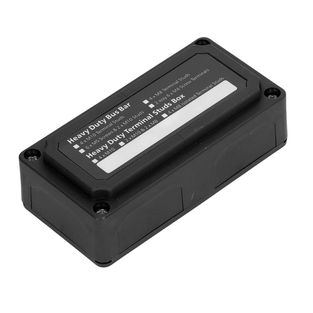 Power Distribution Block M8 Screw Terminal Bus Bar DC 48V 300A for Automobile Boat