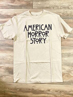 American Horror Story Stacked Logo Womens Comfortable Soft Retro Short Sleeve Tshirt Suitable for Fan Gifts