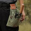 Portable Outdoor Foraging Bag,Fruit Picking Pouch,Collapsible,Berry Puch Storage,Leather Bushcraft Canvas Bag,Hiking and Camping