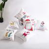 Christmas Peach Skin Pillow Cover Nordic Sofa Cushion Cover Cartoon Print Pillow Cover