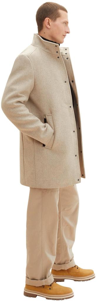 Coat Tom Tailor 2 In 1 Mantel (1037349) Beige-brown, Structure Wool