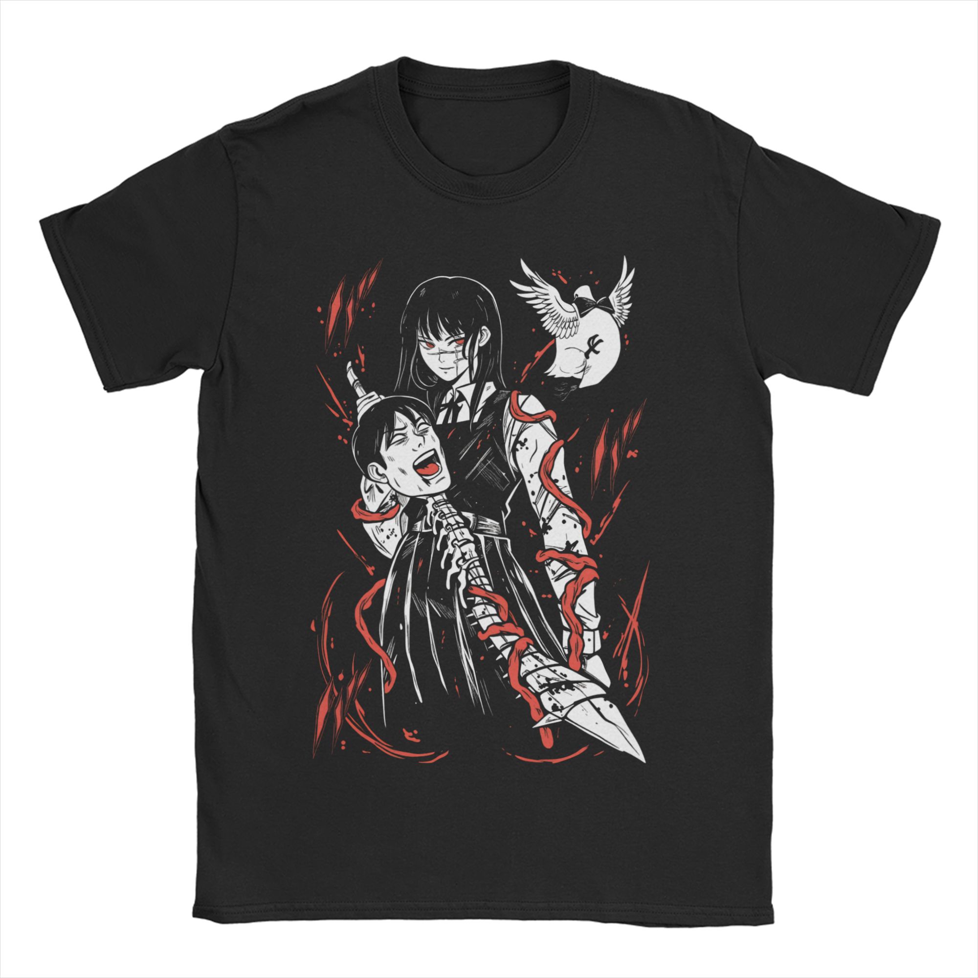 

Yoru Chainsaw Man War Devil Футболка Чоловіча Жіноча Бавовняна Новинка Футболки Круглий Комір Asa Mitaka Футболки З Коротким Рукавом Одяг Подарунок 4XL