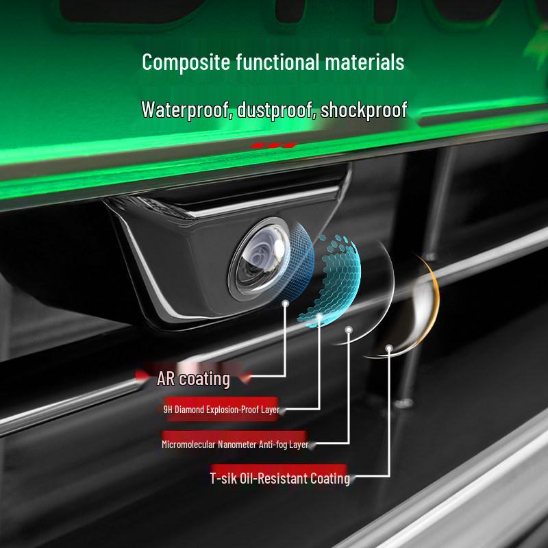 Copertura protettiva impermeabile per fotocamera per Li Auto, AITO, NIO, Xiaomi, BYD - Montata sull'auto per visione anteriore e posteriore.