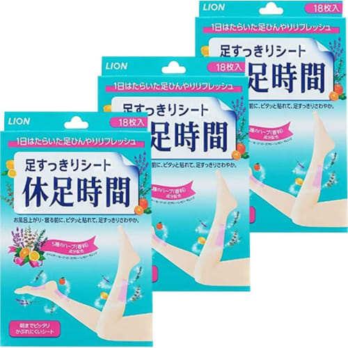 Foot Relaxation Pads (18 sheets, 3 packs)