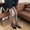 Hollow Heart Mesh Fishnet Thigh High Stockings Pantyhose Lingerie Sexy Slim Women Tights JK Lolita Sweet Girls Tights Pantyhose