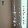 Crystal Wind Chime Moon Sun Catcher Diamond Prisms Pendant Dream Decoration Crafts Accessories Tools Home Garden Decor Windchime