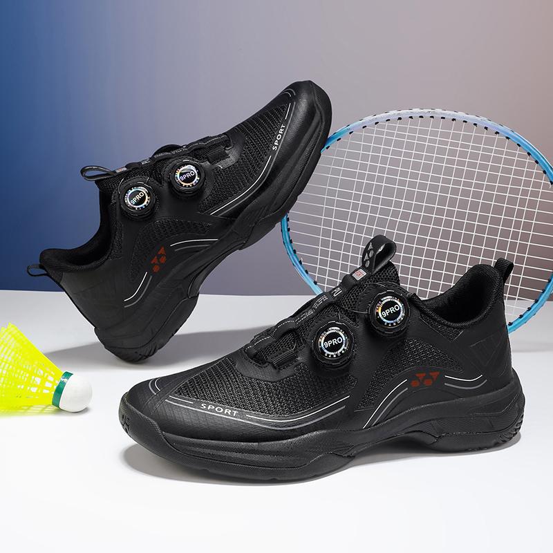 New Men's Badminton Shoes Women's Non Slip Tennis Shoes Colorful Soles Training Specific Sports Shoe Breathable Outdoor Sneakers