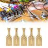 100PCS Quick Connect 7.8mm Size Female Spade Connector Brass Material Golden Crimp Terminal Wire Terminal Speaker Connection