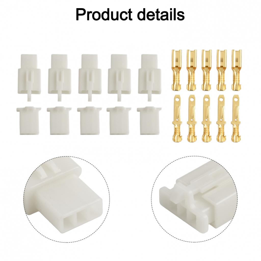 Secure Wiring Connection 2 8mm Male and Female Car Connector Set 10 Packs