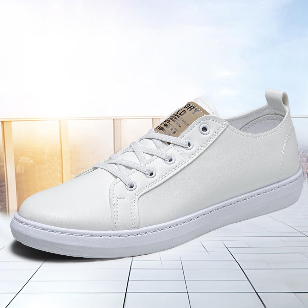 Men's Shoes 2025 New Little White Shoes Men's Board Shoes Men's Casual Shoes Korean Version Trendy Versatile Casual Leather Shoes