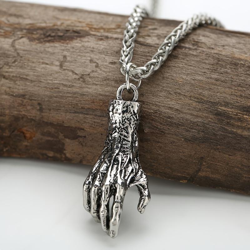 Mode Teufel Hand Halskette Zombie Verband Hände Punk Rock Männer Anhänger Kette Retro für Freund Biker Party Schmuck Geschenk