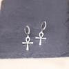 Kinitial Stainless Steel Unicorn Ankh Triangle Cross Snowflake Dandelion Mermaid Earrings For Women Trendy Piercing Jewelry